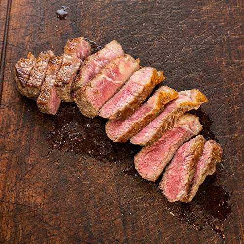 Roastbeef (Bife Angosto) gegrillt und aufgeschnitten - Serviervorschlag